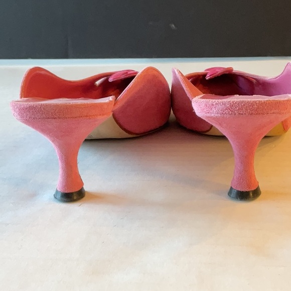 Manola Blahnik pink suede mule size 37.5 (US 7.5) - Picture 4 of 9